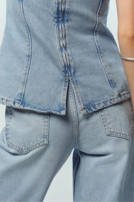 Джинсовий топ корсет Zara — Новий (розмір S)