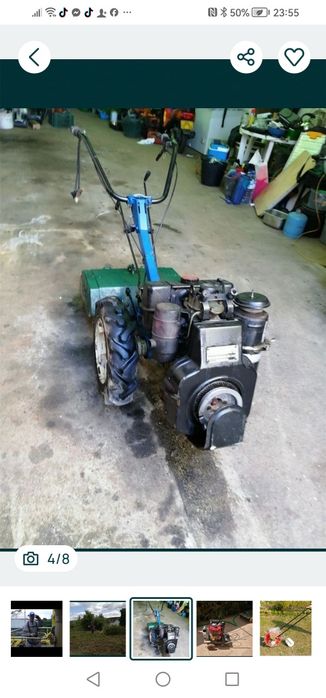 Vendo 3 motocultivadores com alfaias, vai do preço e a gosto do Comprador e tenho um corta relva para vender por 50€