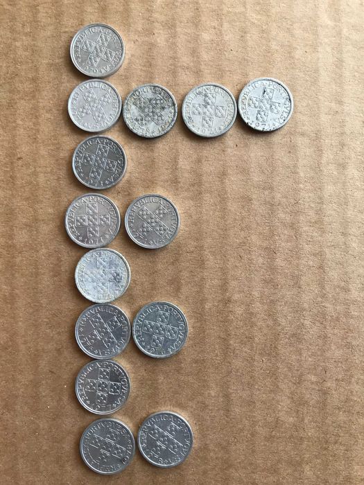 Moedas de 2 a 20 centavos, vários anos