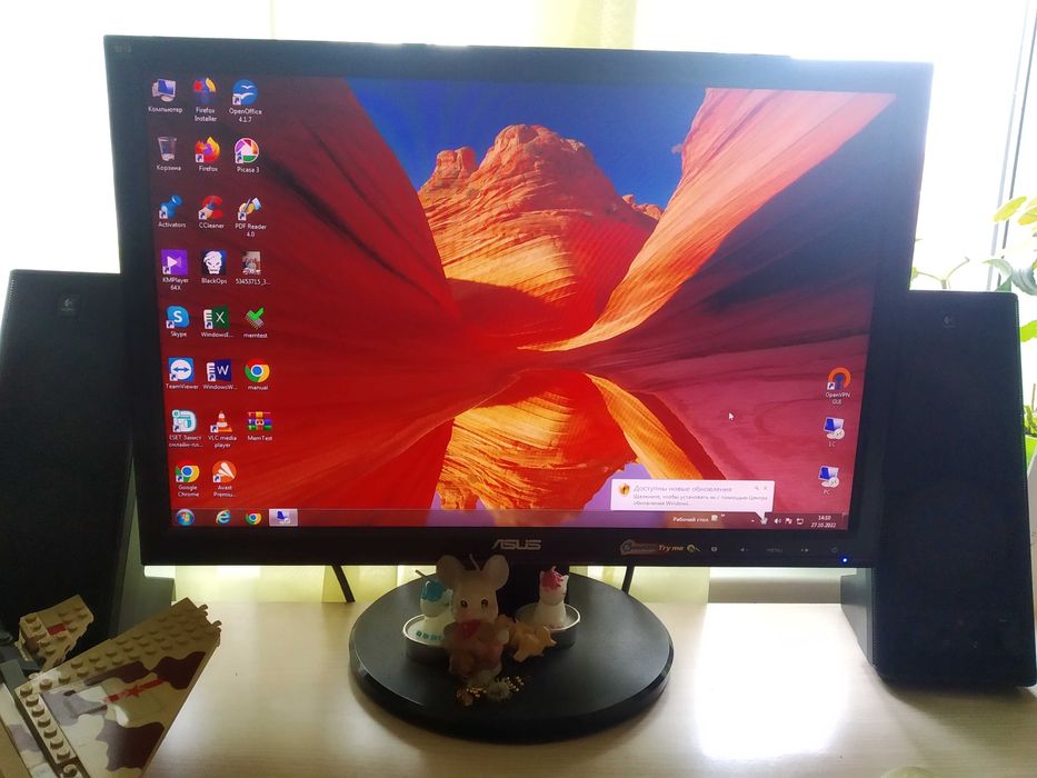 Пк 7: системний блок, монітор 50см, клавіатура, колонки, камера, мишка