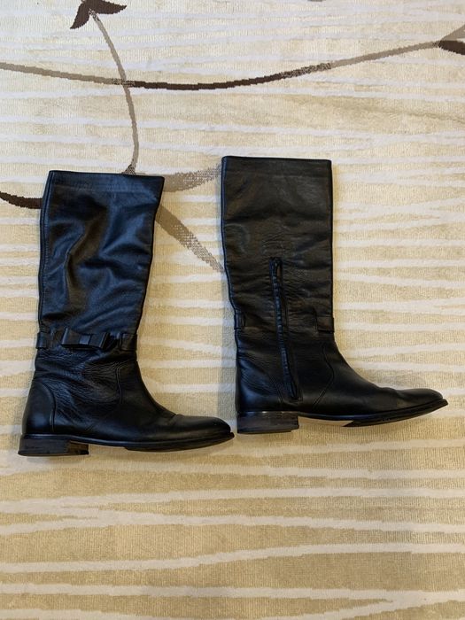 Сапоги кожаные