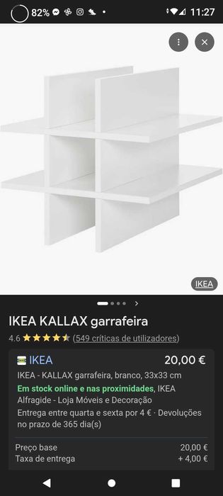 Cubo garrafeira da IKEA em muito bom estado.Robusto. Entrega Setúbal e arredores ou zona a combinar.