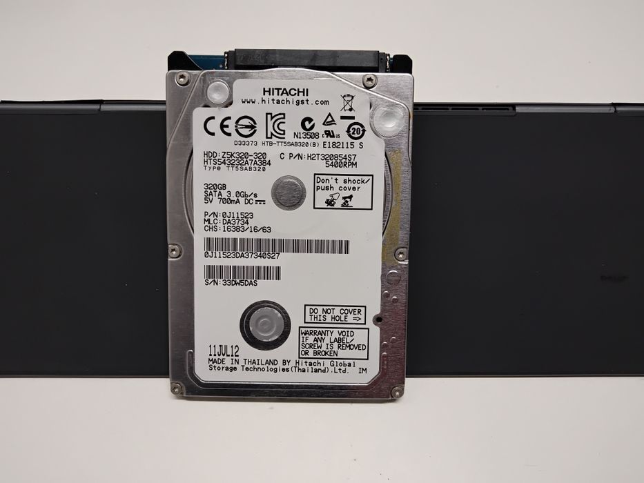 320gb - disco rígido  Hitachi de 2,5 polegadas
