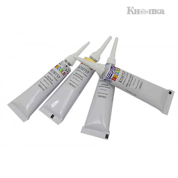 Контури Decola акрилові творчості малювання універсальні тканині склу