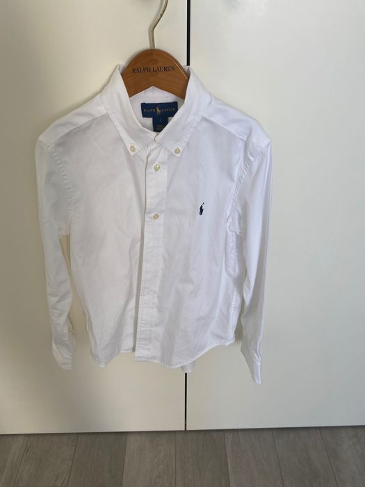 Camisa branca menino, ralph Lauren