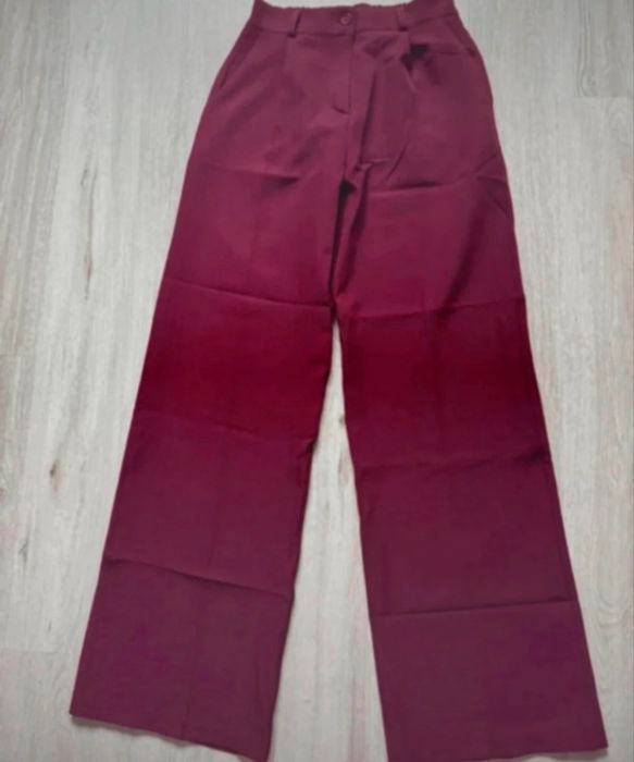 bordo spodnie garniturowe