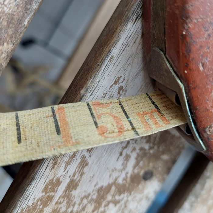 Fita métrica antiga FW Olsen & Co., Solingen