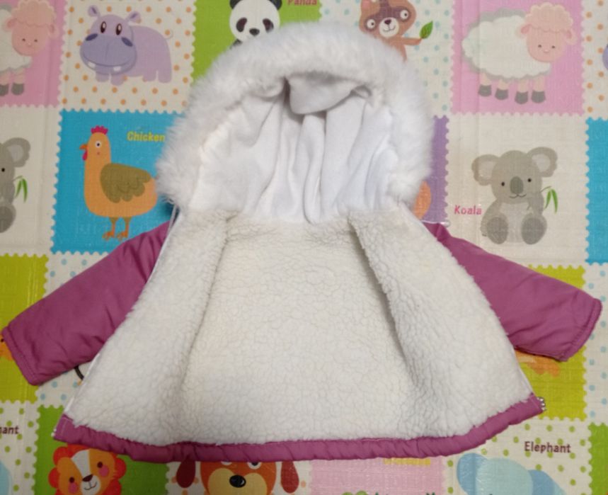 Зимова куртка на дівчинку 80-86