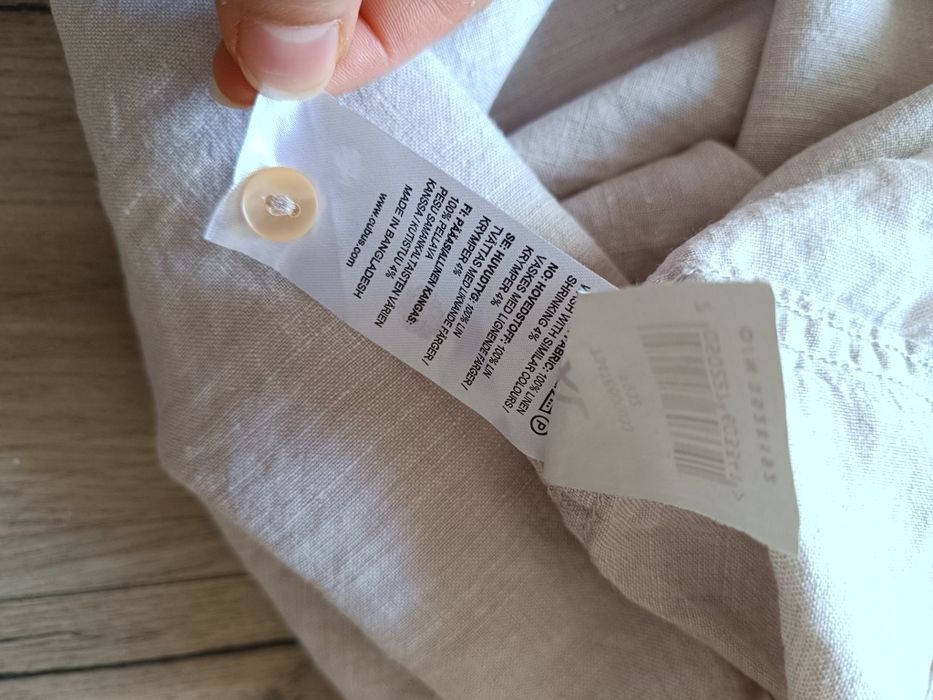 Koszula lniana 100% len Cubus rozmiar 42