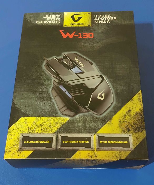 Миша ігрова дротова Gemix W-130