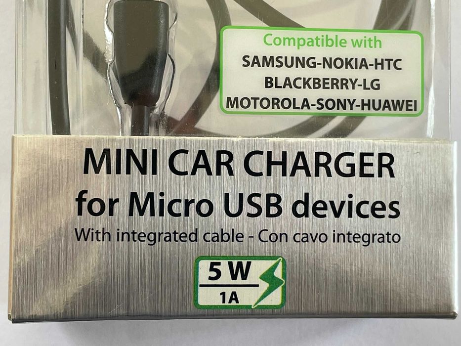 Carregador isqueiro para telemóvel micro-USB