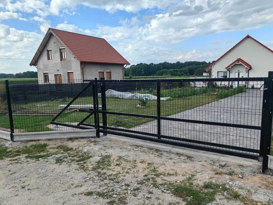 Brama panelowa przesuwna 160/400cm + RAL - producent _ FURTKA