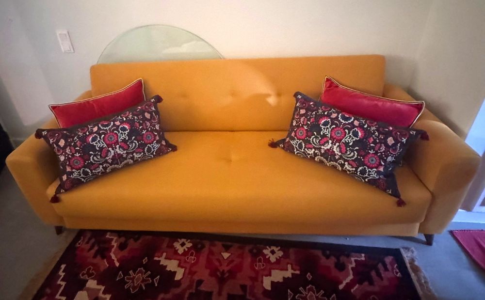 Sofá cama de 3 lugares novo