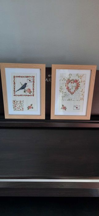 Quadros novos motivos em tecido
