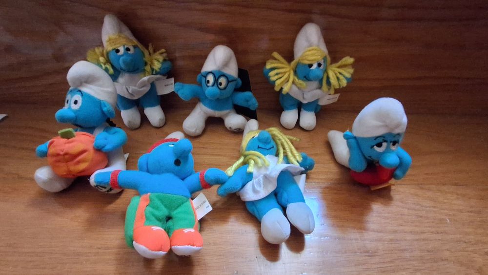 Brinquedos Lote smurfs em pano
