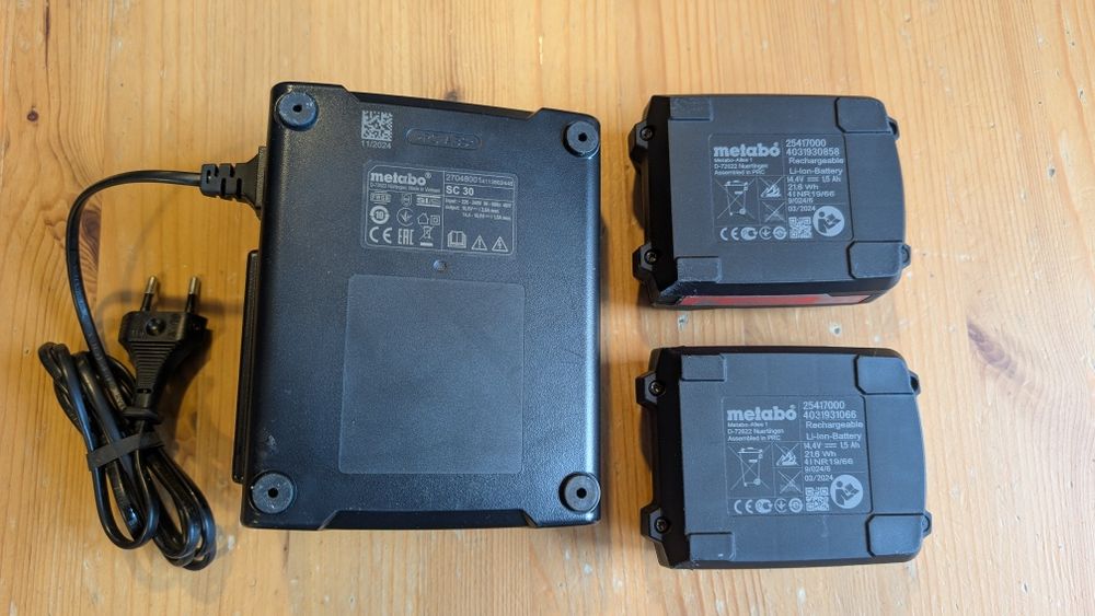 Wiertarko-wkrętarka Metabo BS 14.4 komplet 2x Aku, ładowarka