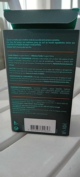 Quasar Surf do Boticário - perfume homem 100ml
