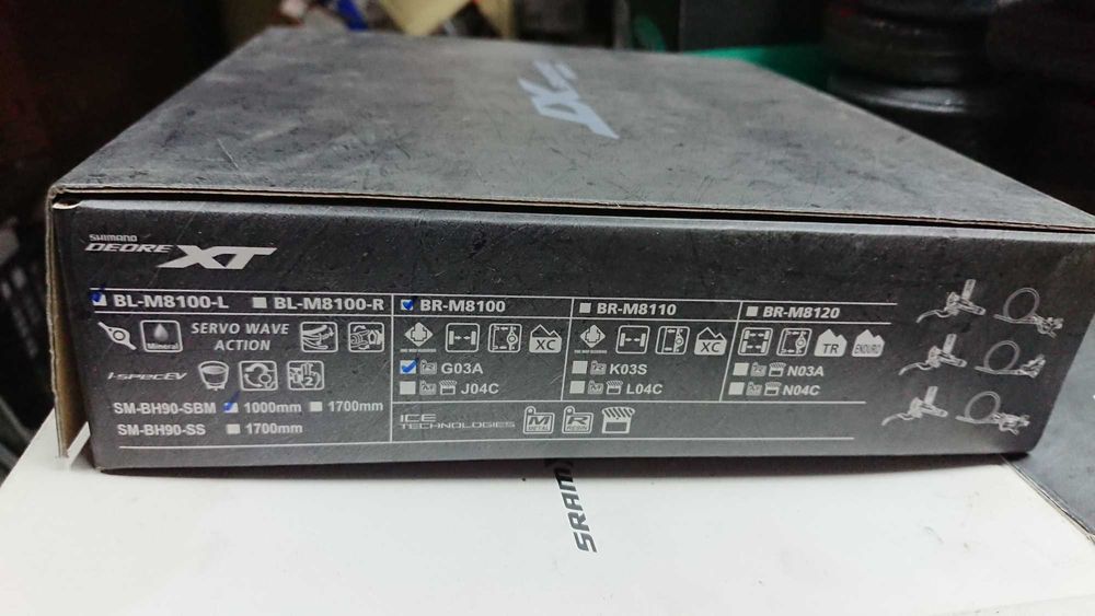 Shimano XT Deore komplet hamulca tarczowego M8100-L przedni