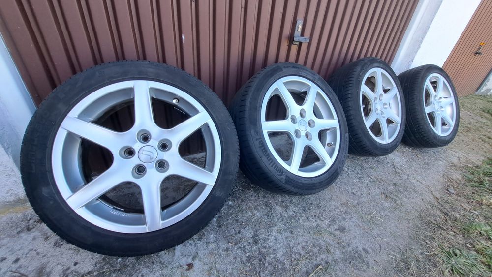 Alufelgi 17 5x108 Mondeo ET40 7J Opony Lato 225 45