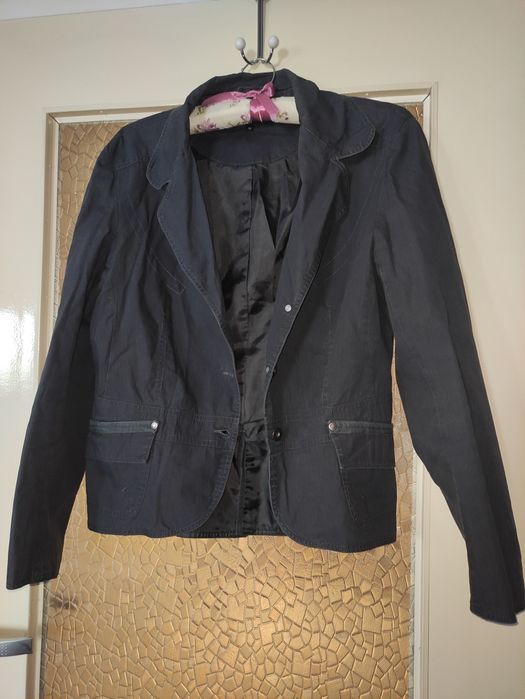 Kurtka marynarka grafitowa, granatowa