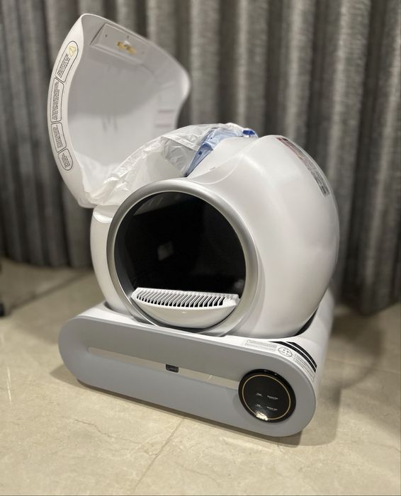 Caixa de areia automática para gatos