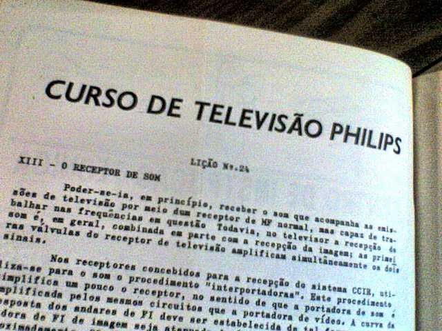 curso de televisão philips centro de instrução técnica