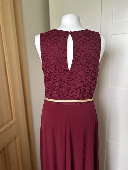 Sukienka maxi dluga bordowa rozmiar 38 nowa Bonprix