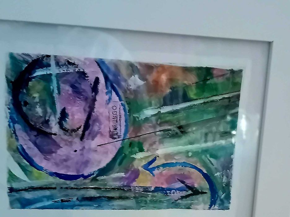 Quadro original com moldura