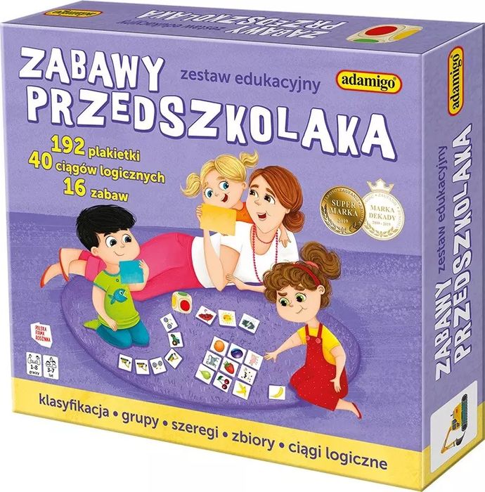 Zabawy przedszkolaka. Adamigo. Nowy Produkt