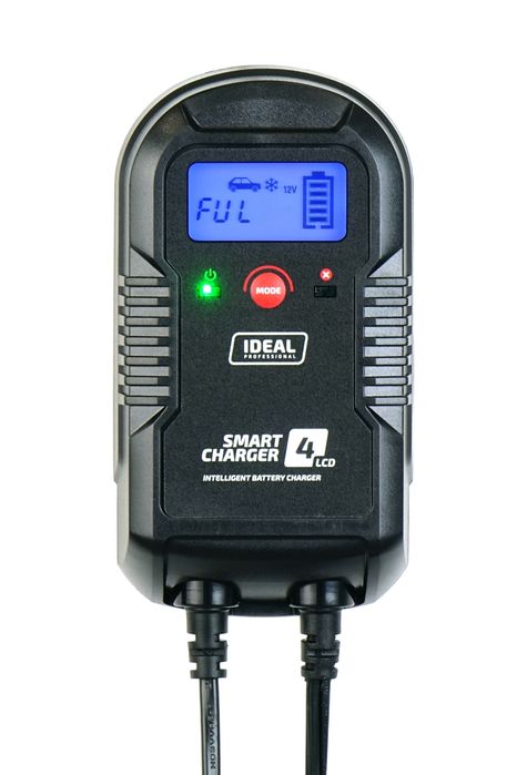prostownik automatyczny smart charger lcd 4 6/12v 4a agm gel efb wet