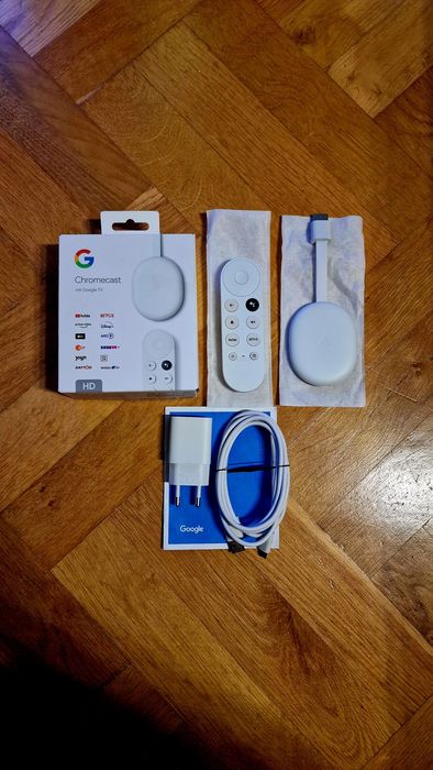 Google Chromecast 4.0 HD Komplet Jak Nowy Tanio