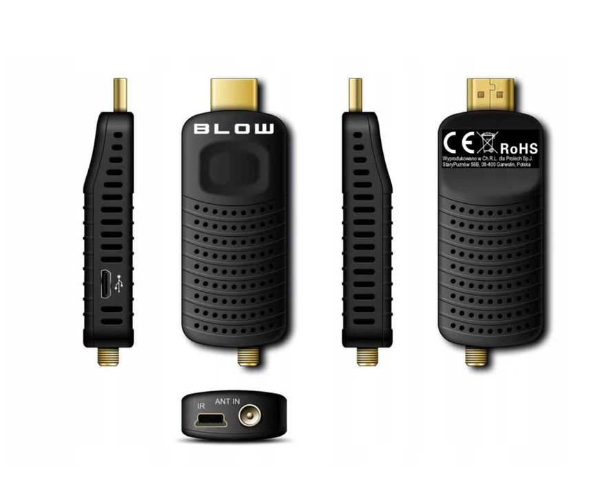 Dekoder tuner TV HD DVB-T2 HEVC H.265 Mini Stick