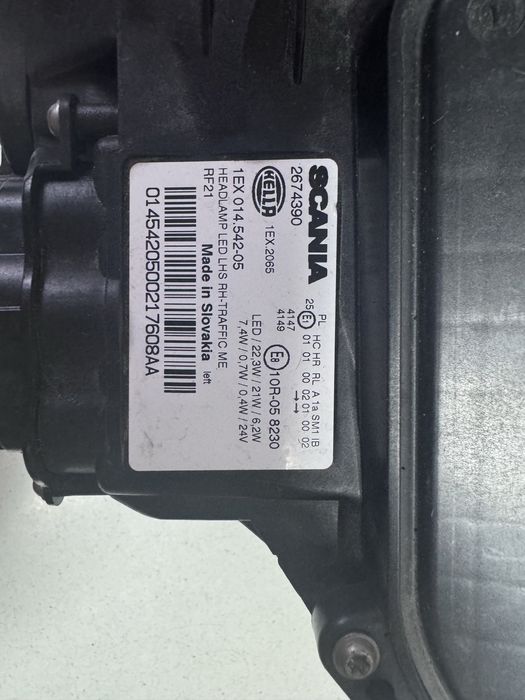 Scania R S Lampa LED Reflektor Lewy Lewa Strona 1EX014.542-05