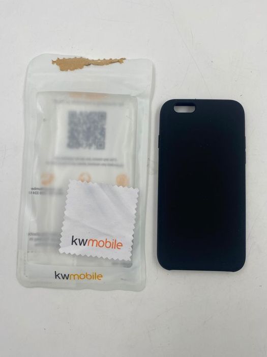 outlet kwmobile etui do apple iphone 6/iphone 6s czarne z silikonu tpu
