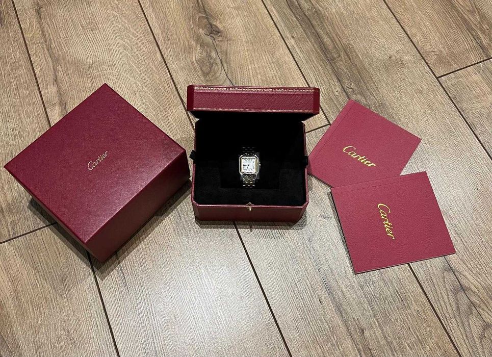 Zegarek CARTIER damski meski unisex srebrny złoty cartier panthere