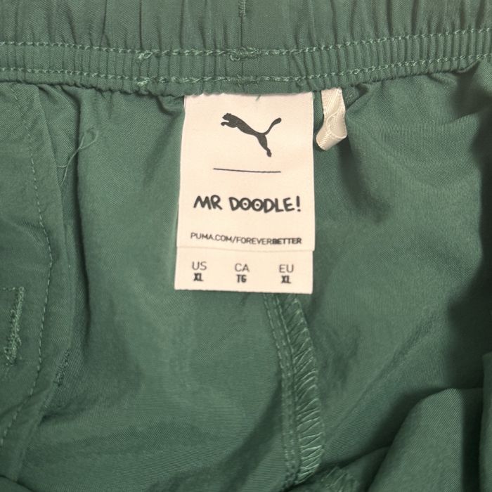 Оригінальні штани джогери Puma x Mr Doodle (Артикул: 598984-91) Зелені