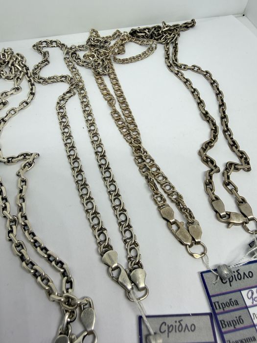 Ланцюжки (925*) срібло 200грн грам