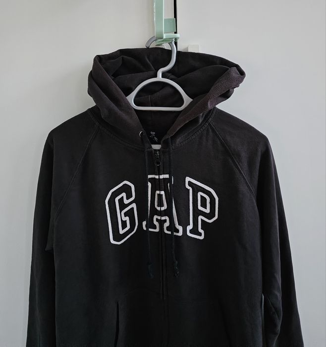 Gap damska bluza rozpinana L z kapturem brązowa USA