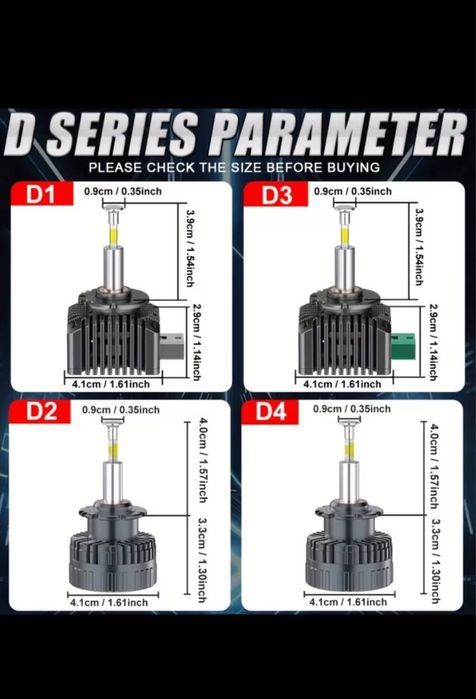LED лампы D1S / D1R Bullivision замена ксенона