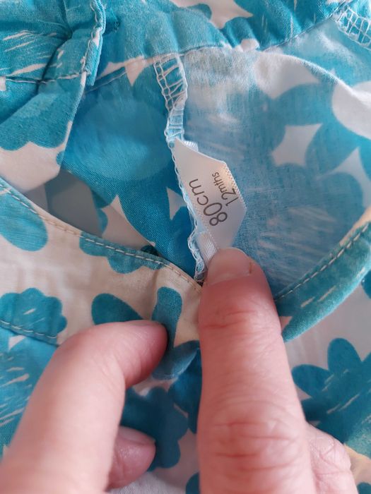Sprzedam elegancką sukienkę dla dziewczynki+opaska rozm. 80
