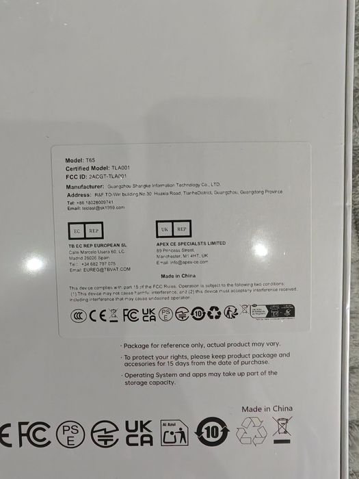 Teclast T65 13.4" IPS 120Hz  20GB RAM (8+12) DUAL SIM 4G LTE TABLET