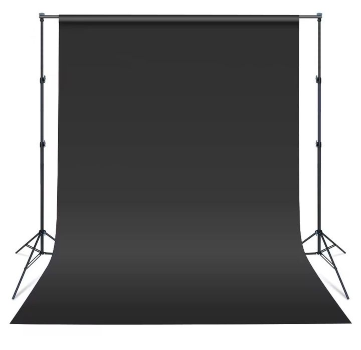 Чорний Вініловий фон (фотофон) для фото Black Vinyl 1.2/2.5метри