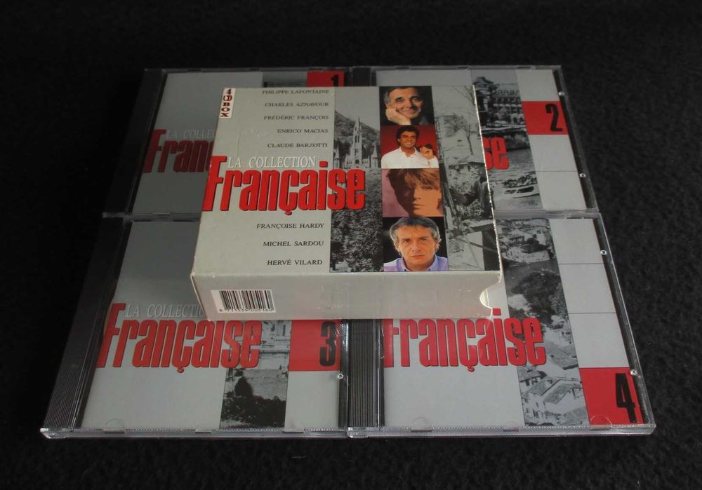 Conjunto de CD Música Francesa Piaf Dassin Aznavour Brassens