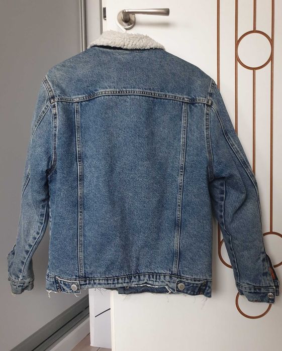 Kurtka jeansowa męska ocieplana