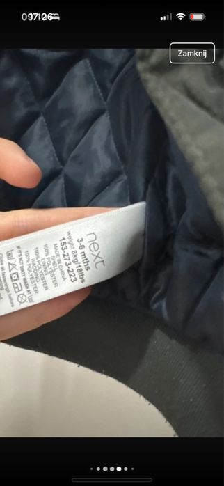 Kurtka wiosenna next 62 68 chlopiec wiosna