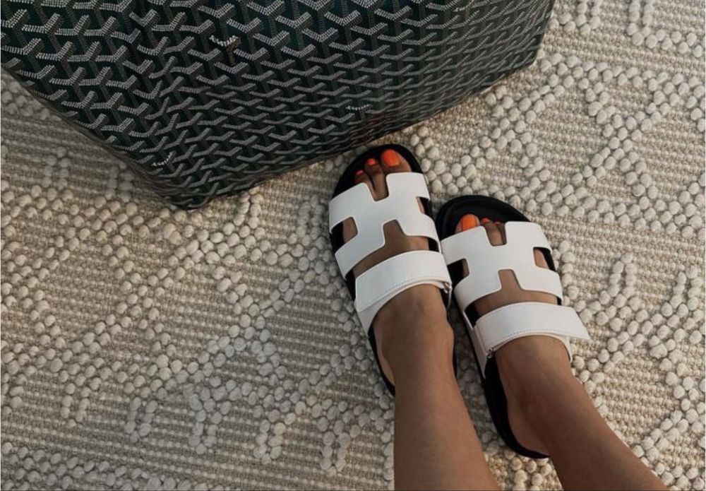 Шлепки hermes  оригинал