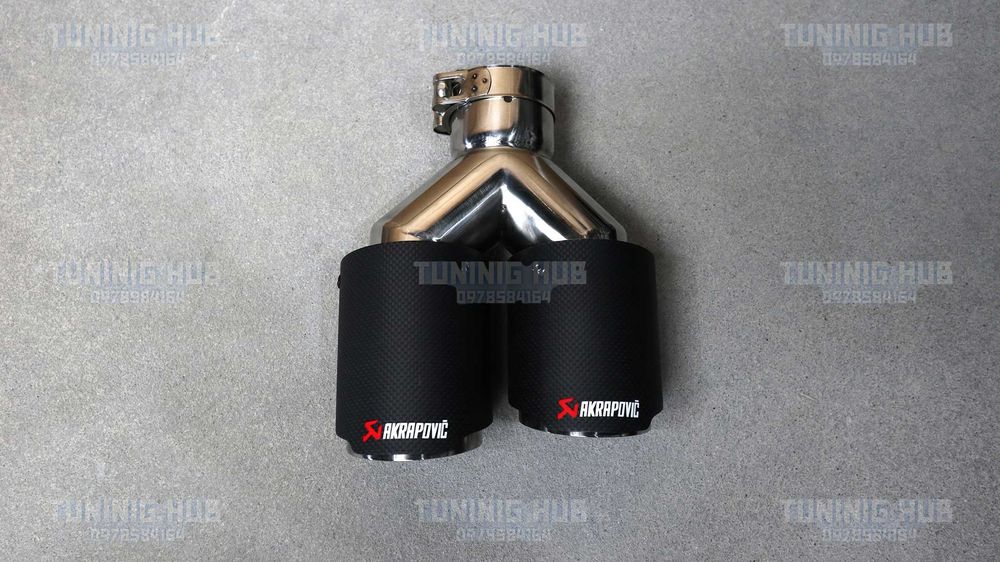 насадки на вихлопні труби Akrapovic глушник карбон BMW Audi Mercedes