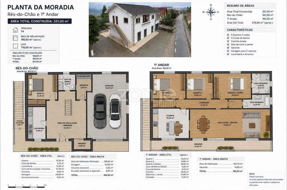 Moradia T4 com amplas áreas e elevado potencial em Mancelos