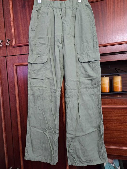 Szerokie spodnie cargo dla dziewczynki H&M