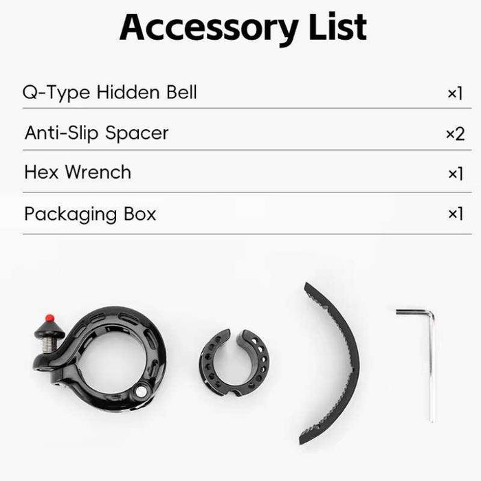 Dzwonek rowerowy do roweru ROCKBROS aluminiowy mocny na kierownicę